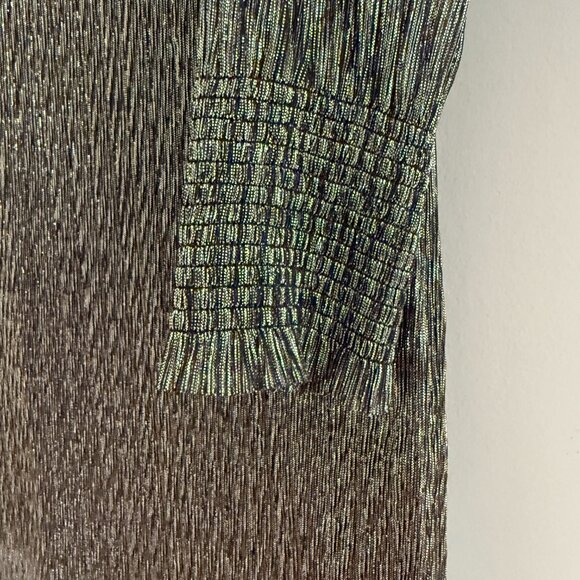 BANANA REPUBLIC Gold and Black Tunic Dress - Size 12 - Picture 7 of 8